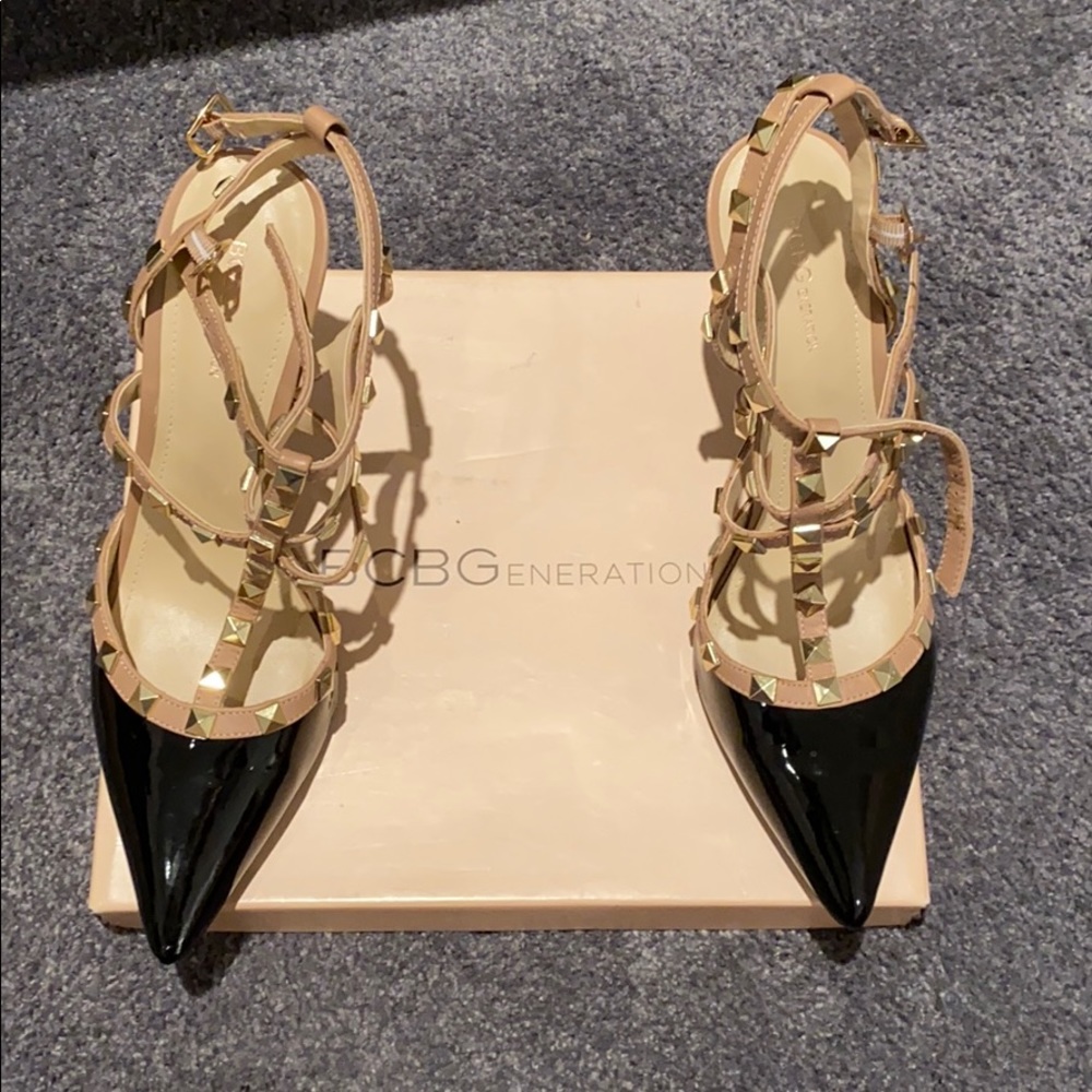 BCBG Generation pumps black/Adobe size 10